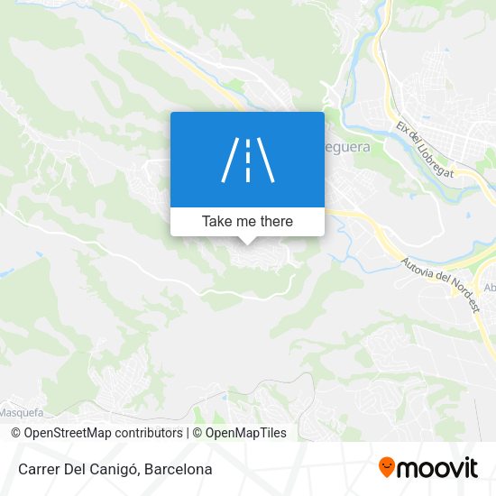 Carrer Del Canigó map