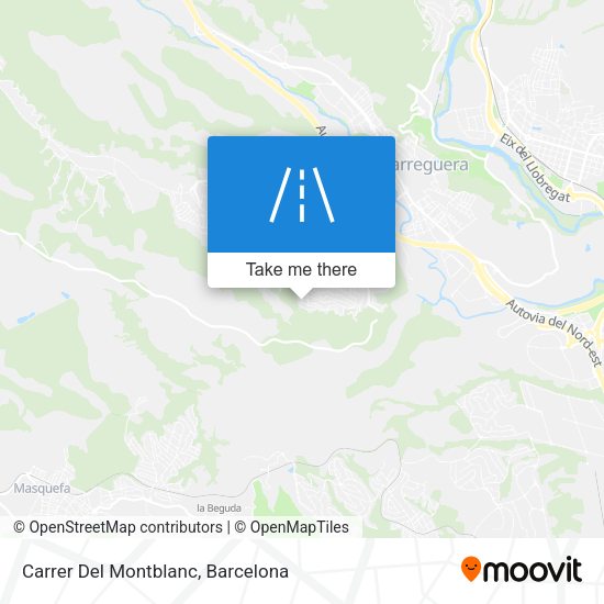 Carrer Del Montblanc map