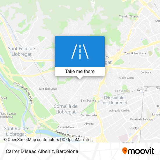 Carrer D'Isaac Albeniz map
