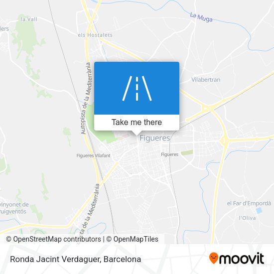 Ronda Jacint Verdaguer map