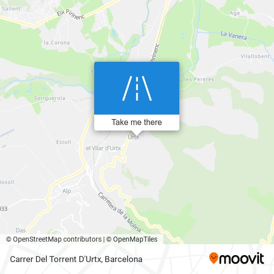 Carrer Del Torrent D'Urtx map