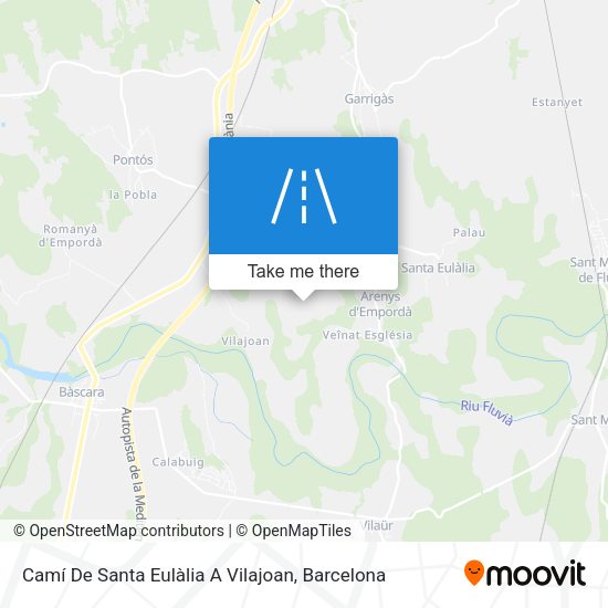 Camí De Santa Eulàlia A Vilajoan map
