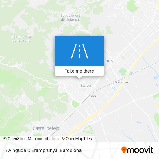 Avinguda D'Eramprunyà map