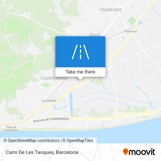 Camí De Les Tanques map