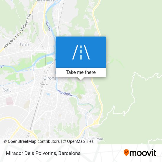 Mirador Dels Polvorins map