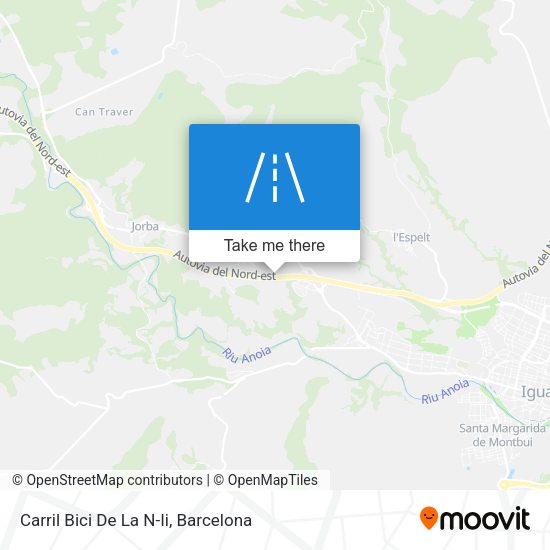 Carril Bici De La N-Ii map
