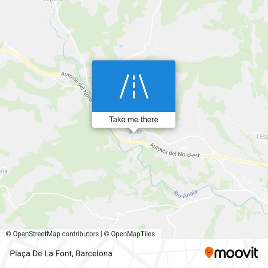 Plaça De La Font map