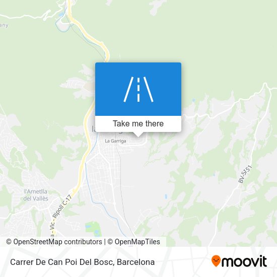 Carrer De Can Poi Del Bosc map