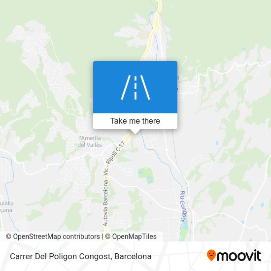 Carrer Del Poligon Congost map