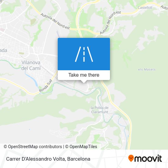 Carrer D'Alessandro Volta map