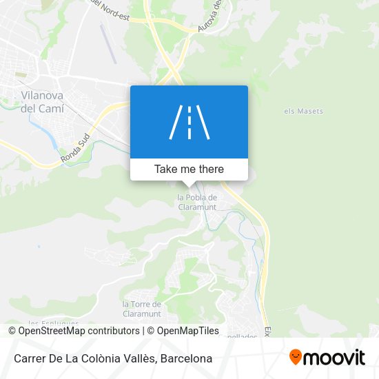 Carrer De La Colònia Vallès map