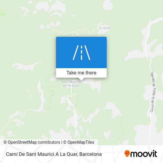 Camí De Sant Maurici A La Quar map