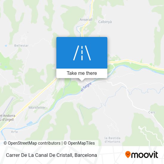 Carrer De La Canal De Cristall map