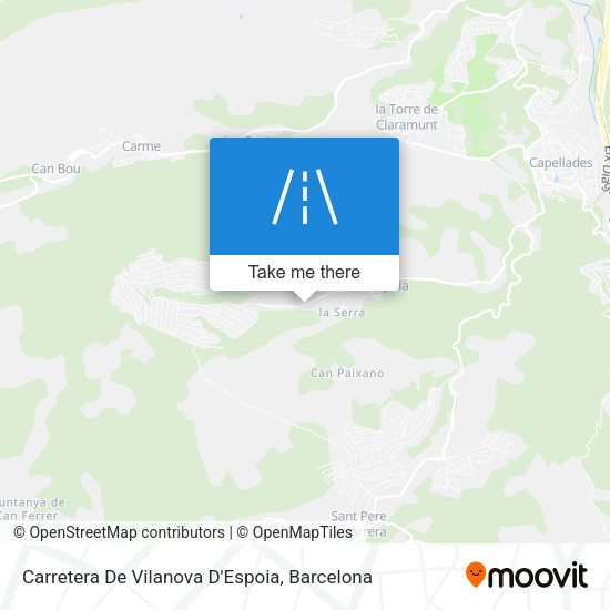 Carretera De Vilanova D'Espoia map