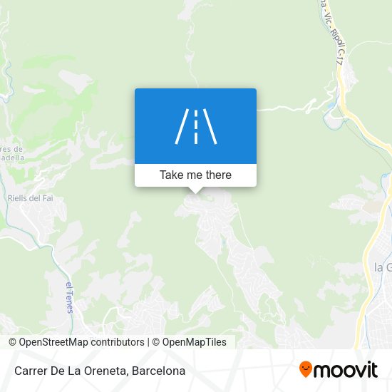Carrer De La Oreneta map