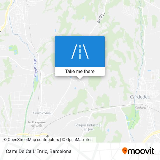Camí De Ca L'Enric map