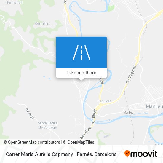 Carrer Maria Aurèlia Capmany I Farnés map