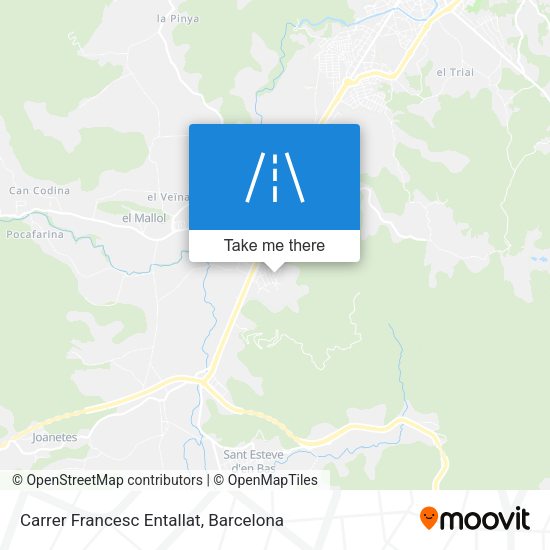 Carrer Francesc Entallat map