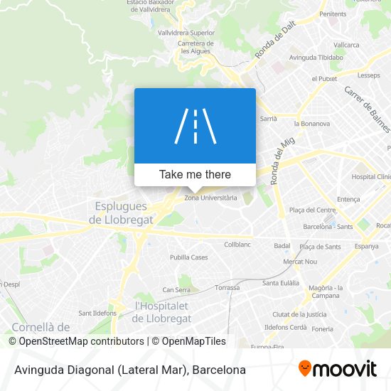 Avinguda Diagonal (Lateral Mar) map