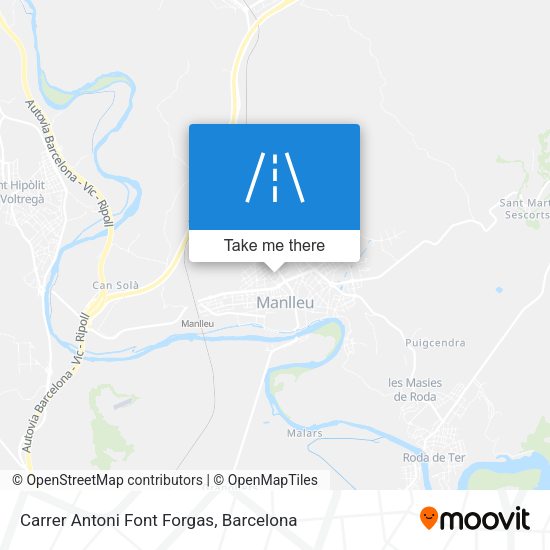 Carrer Antoni Font Forgas map