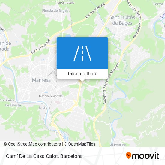 Camí De La Casa Calot map
