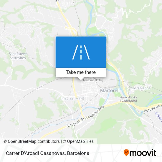 Carrer D'Arcadi Casanovas map