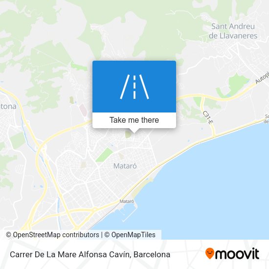 Carrer De La Mare Alfonsa Cavín map