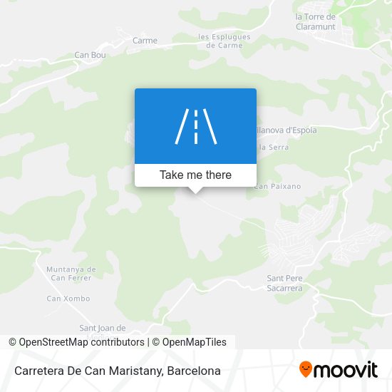 Carretera De Can Maristany map
