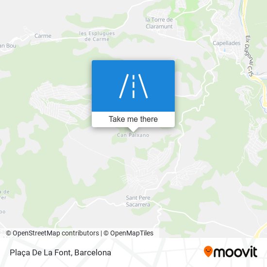 Plaça De La Font map