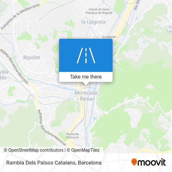Rambla Dels Països Catalans map