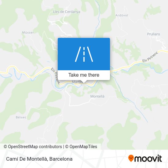Camí De Montellà map