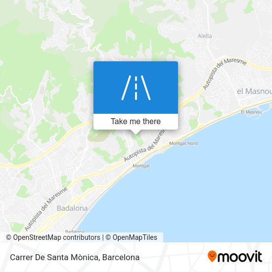 Carrer De Santa Mònica map