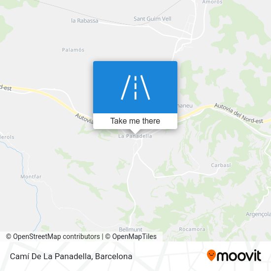 Camí De La Panadella map