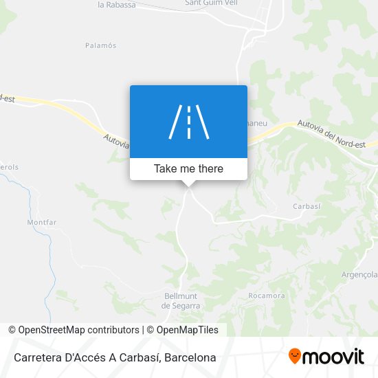 Carretera D'Accés A Carbasí map
