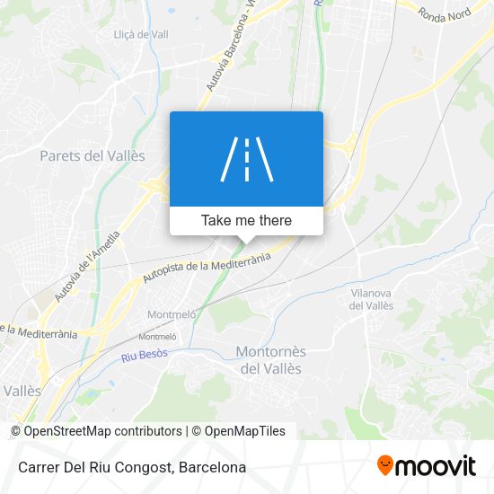 Carrer Del Riu Congost map