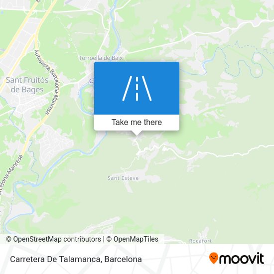 Carretera De Talamanca map