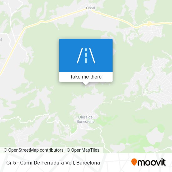 Gr 5 - Camí De Ferradura Vell map