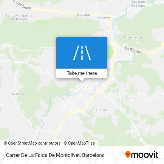 Carrer De La Falda De Montolivet map