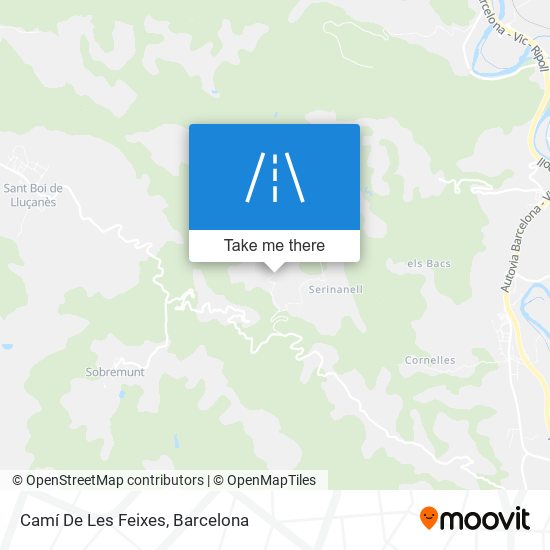 Camí De Les Feixes map