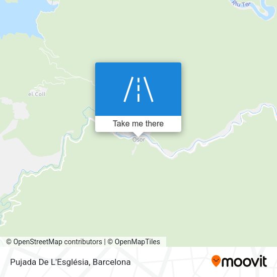 Pujada De L'Església map
