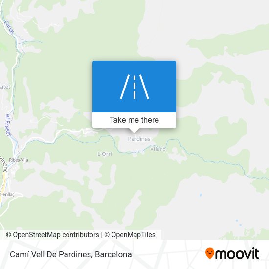 Camí Vell De Pardines map