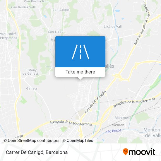 Carrer De Canigó map