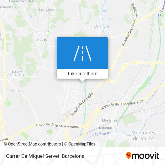 Carrer De Miquel Servet map