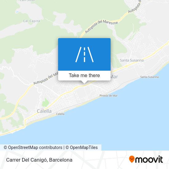 Carrer Del Canigó map
