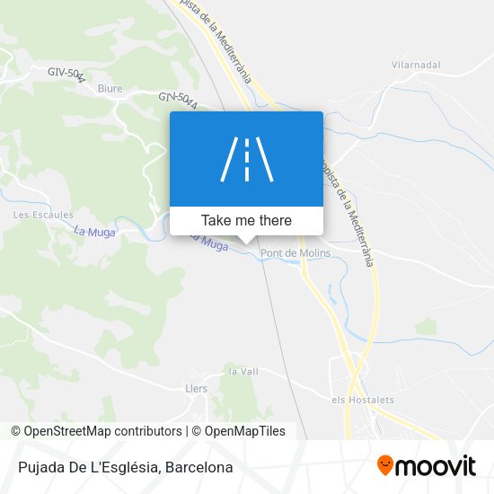 Pujada De L'Església map