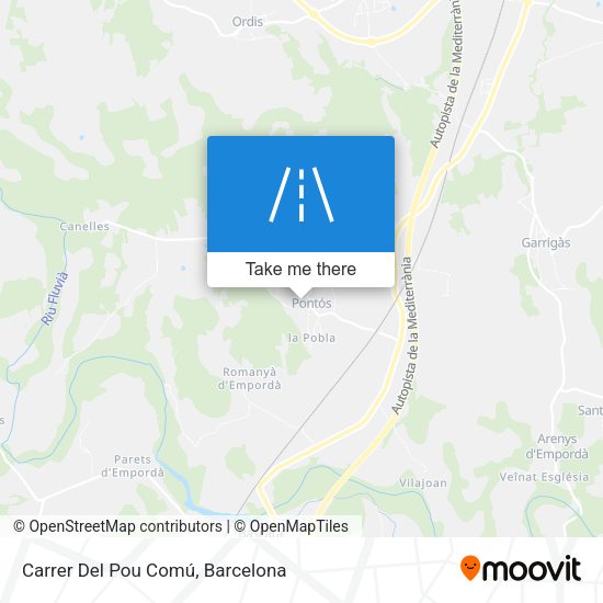 Carrer Del Pou Comú map