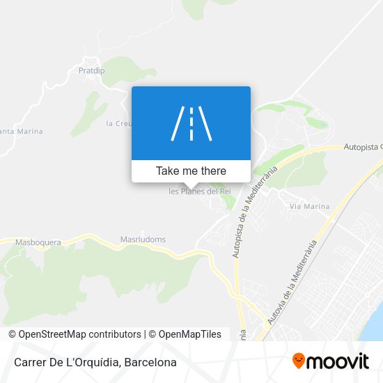 Carrer De L'Orquídia map