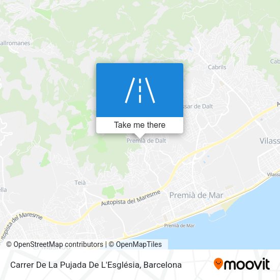 Carrer De La Pujada De L'Església map