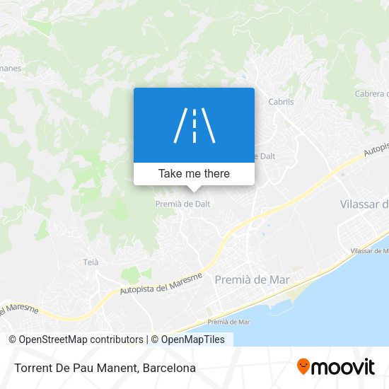 Torrent De Pau Manent map