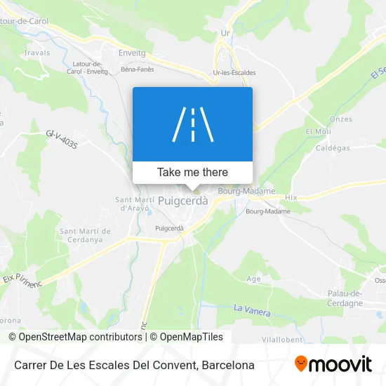 mapa Carrer De Les Escales Del Convent